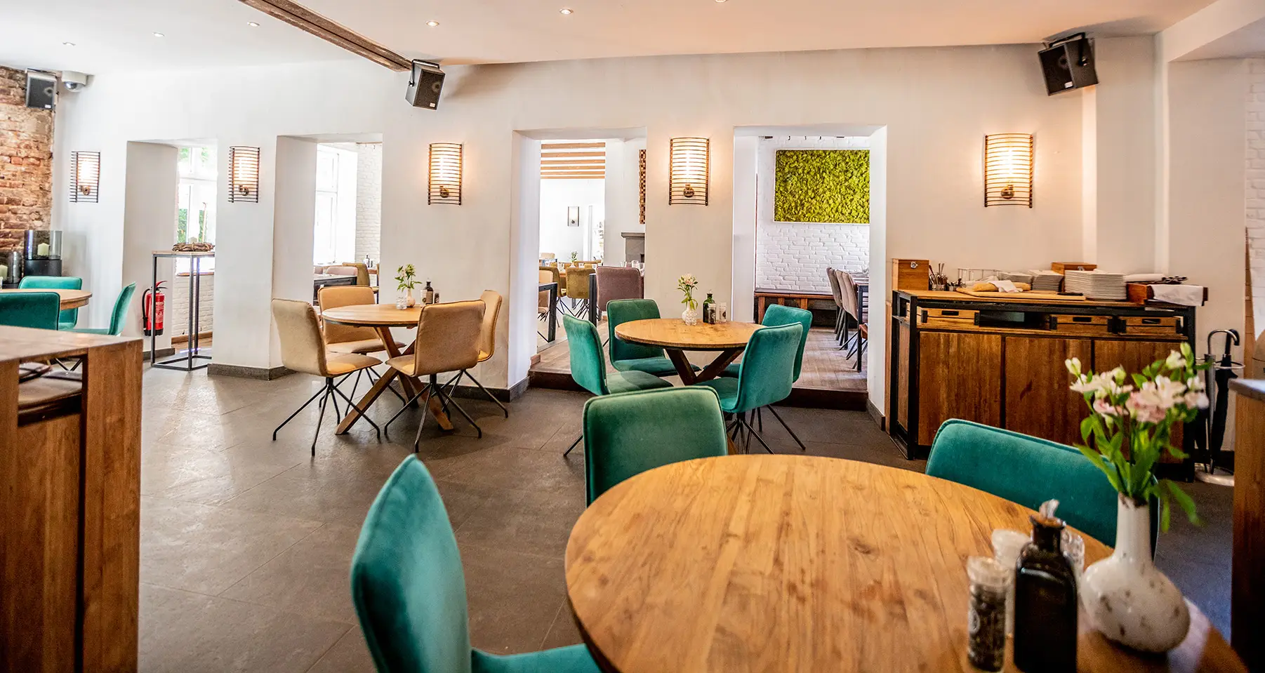 Das Restaurant Liebevoll! in der Auermühle in Ratingen